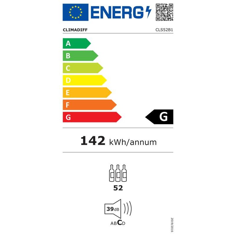 Slu¸ební sklep CLS52B1 52 lahví - Climadiff