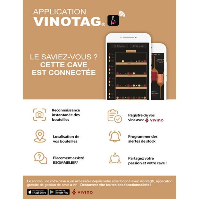 CEPAGE33DZ Servisní vinotéka - 33 lahví - Climadiff